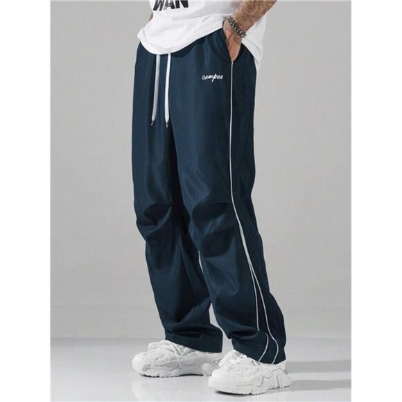 Men's Striped Three - Color Casual Pants with Pockets, Suitable for Sports, - Picture 7 of 8